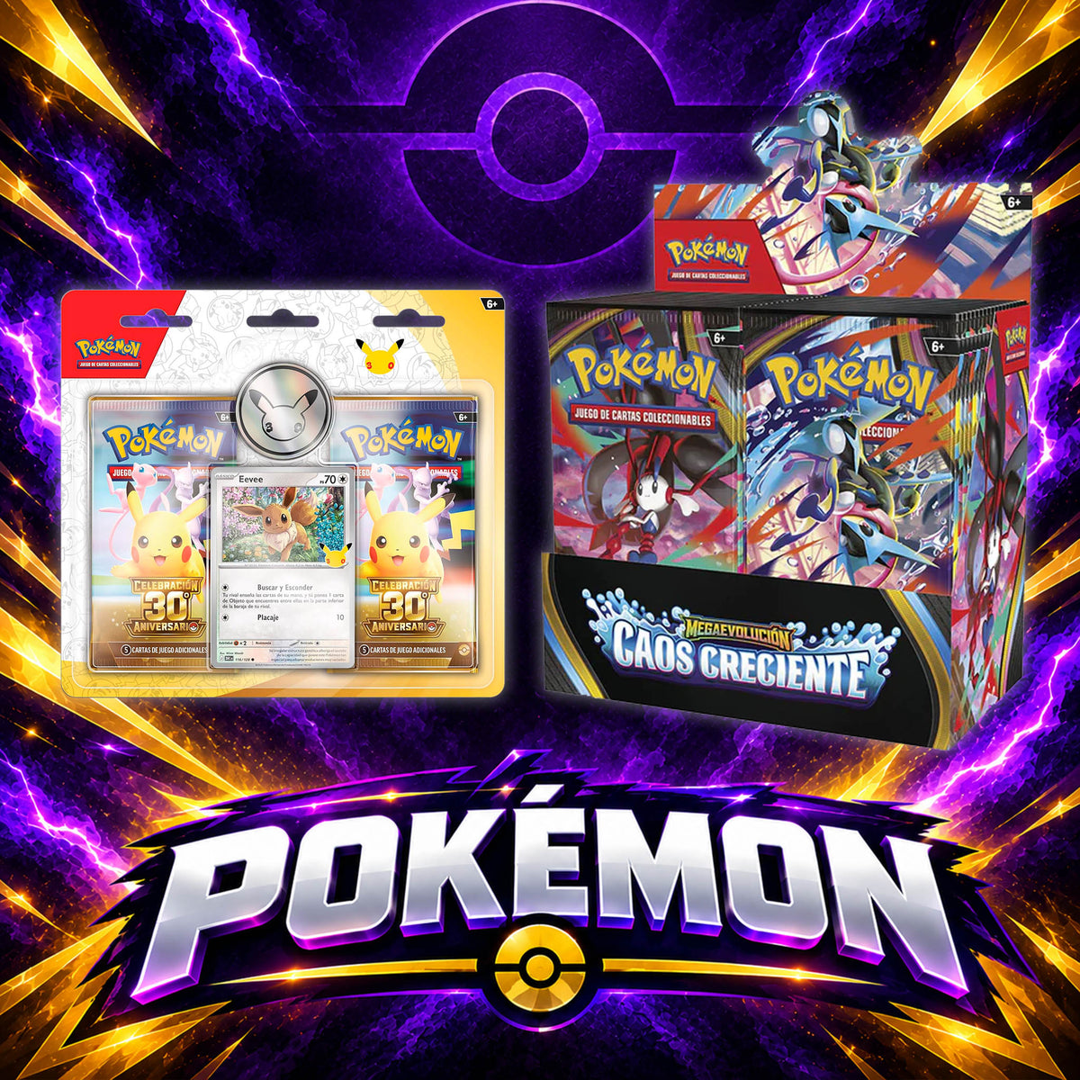 Pack Booster Box Caos + Blíster 30 Aniversario (Sellado o Apertura en directo)