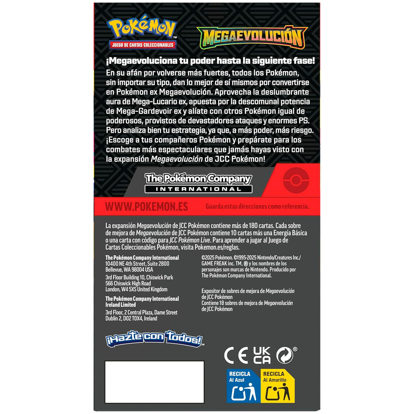 Caja Pokémon Megaevolución (18 Sobres) – Pokémon TCG [Español]