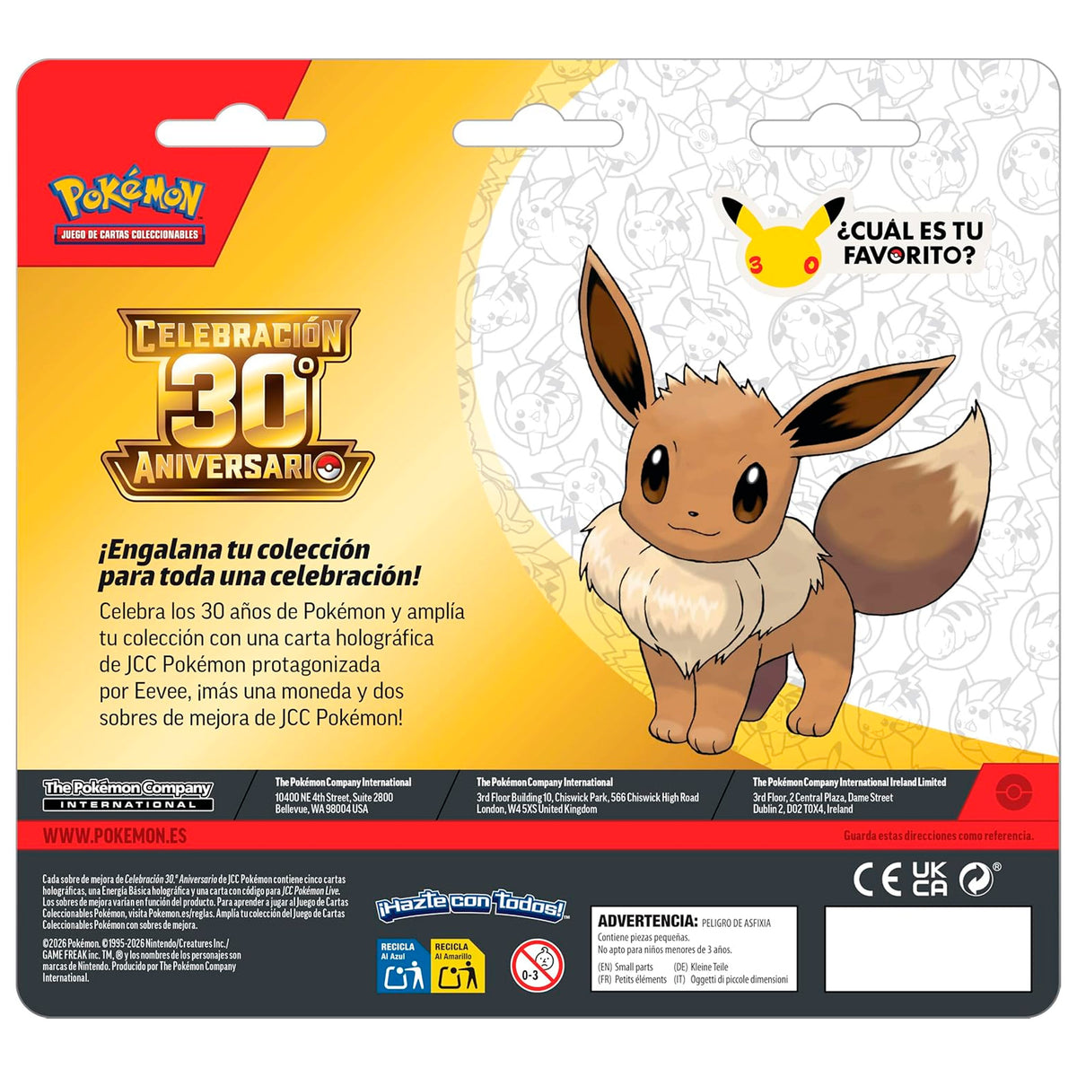 Blíster 2 sobres con Moneda 30 Aniversario - Pokémon TCG [Español]