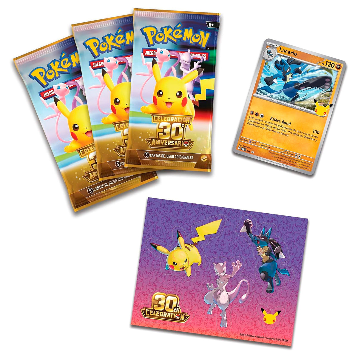 Blíster 3 Sobres 30 Aniversario - Pokémon TCG [Español]