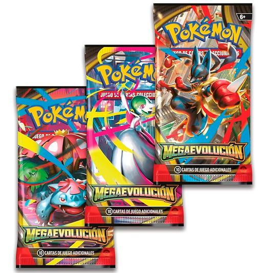 Blíster de 3 Sobres Pokémon Megaevolución - Golduck [Español]