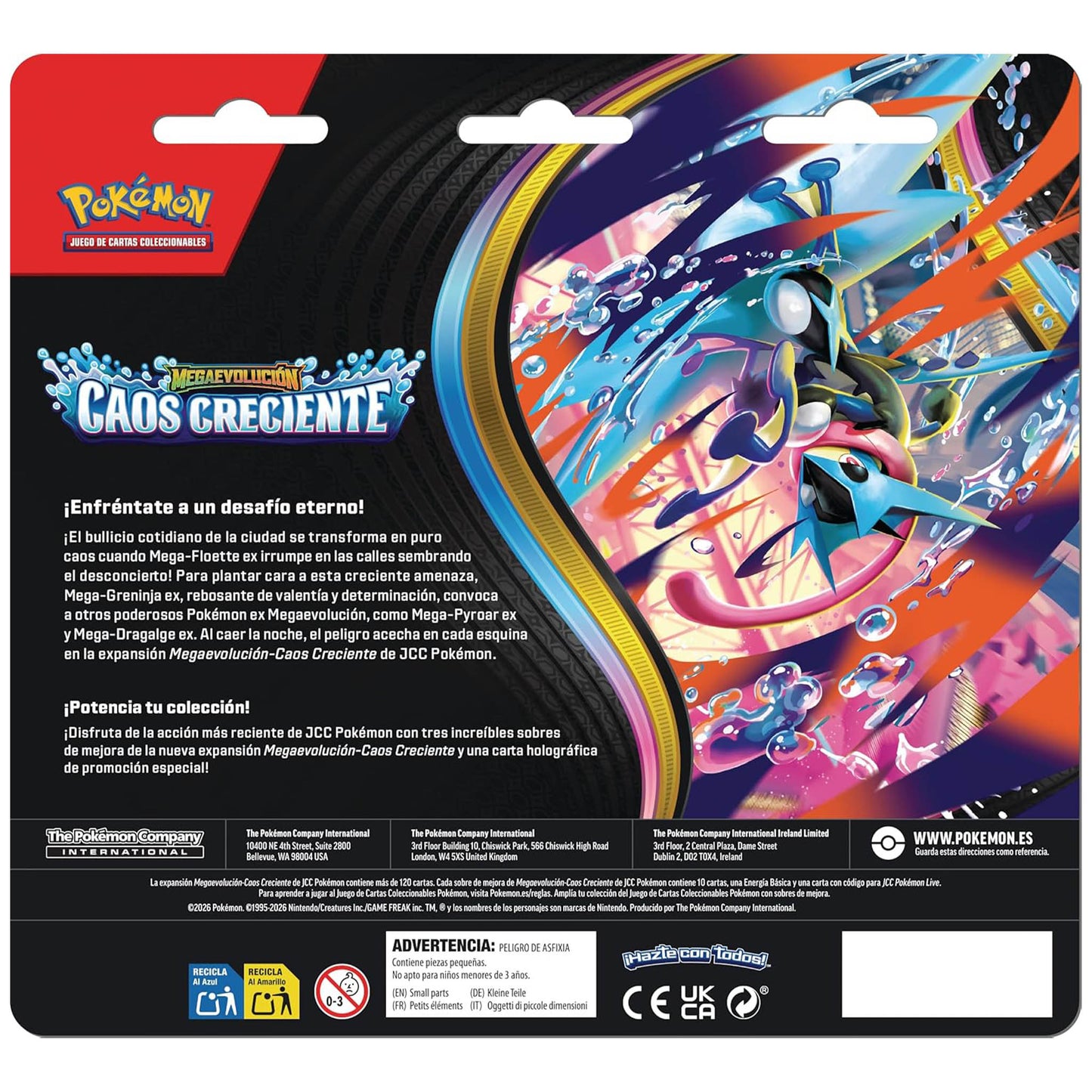 Blíster de 3 Sobres Caos Creciente - Pokémon TCG [Español]