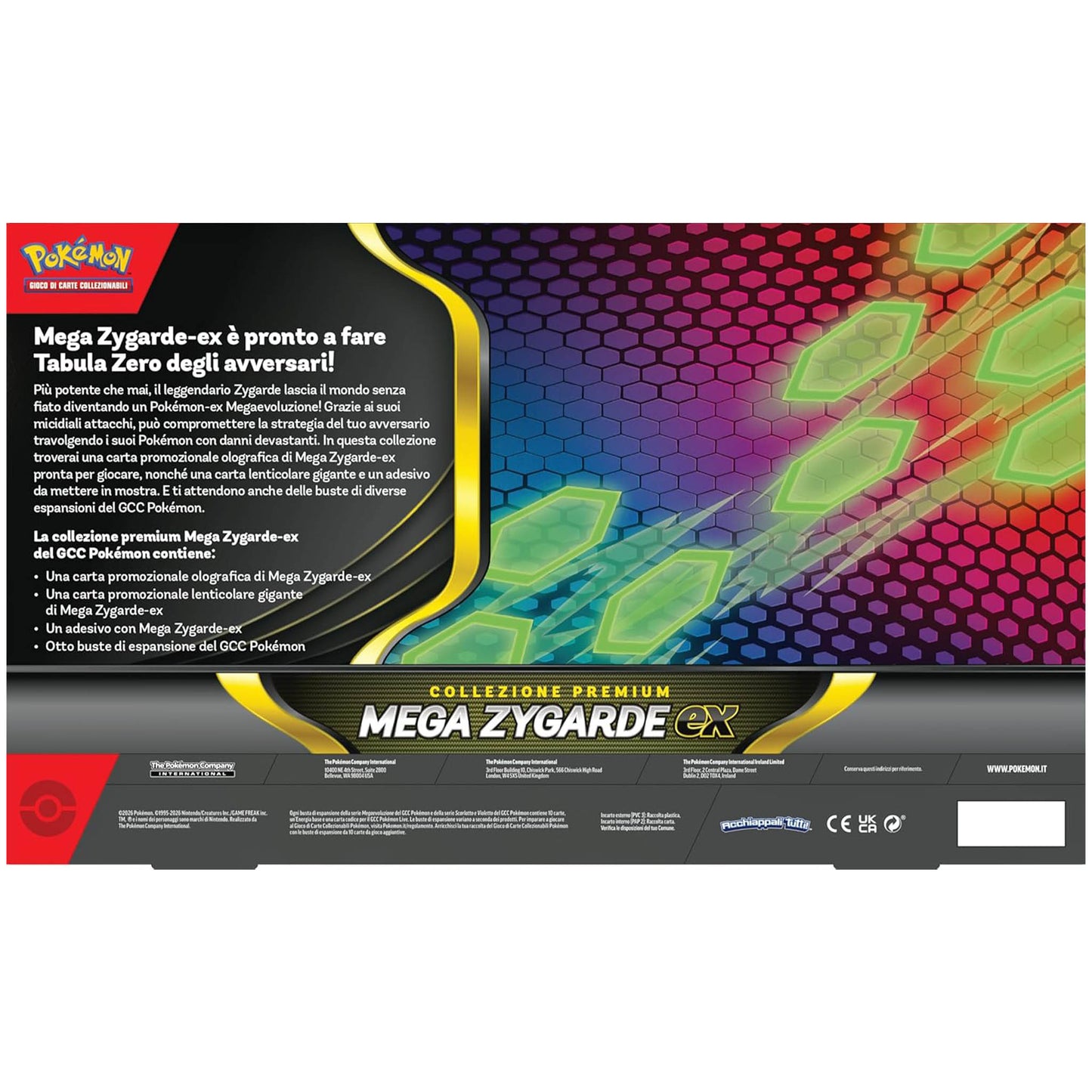 Caja de Colección Prémium Mega Zygarde Ex - Pokémon TCG [Español]