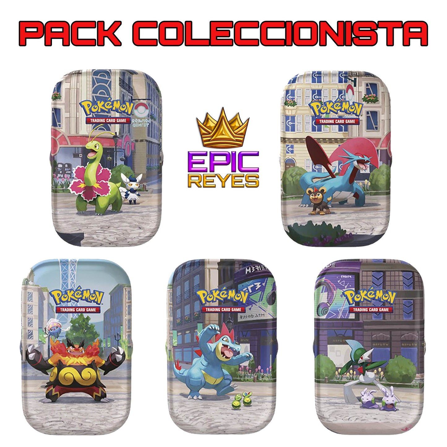 Pack 5 Mini Latas Ciudad Luminalia - Pokémon TCG [Español]