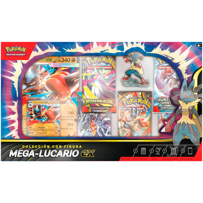 Caja de Colección con Figura Mega-Lucario ex - Pokémon TCG [Español]