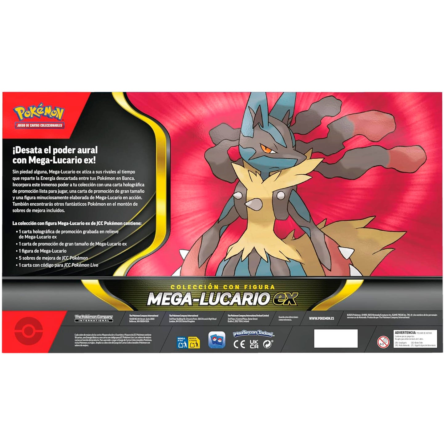 Caja de Colección con Figura Mega-Lucario ex - Pokémon TCG [Español]