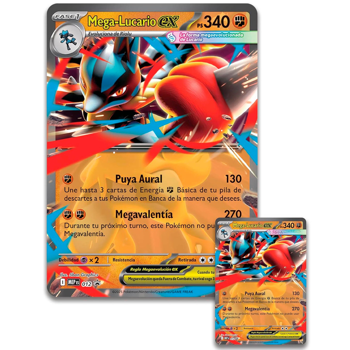 Caja de Colección con Figura Mega-Lucario ex - Pokémon TCG [Español]