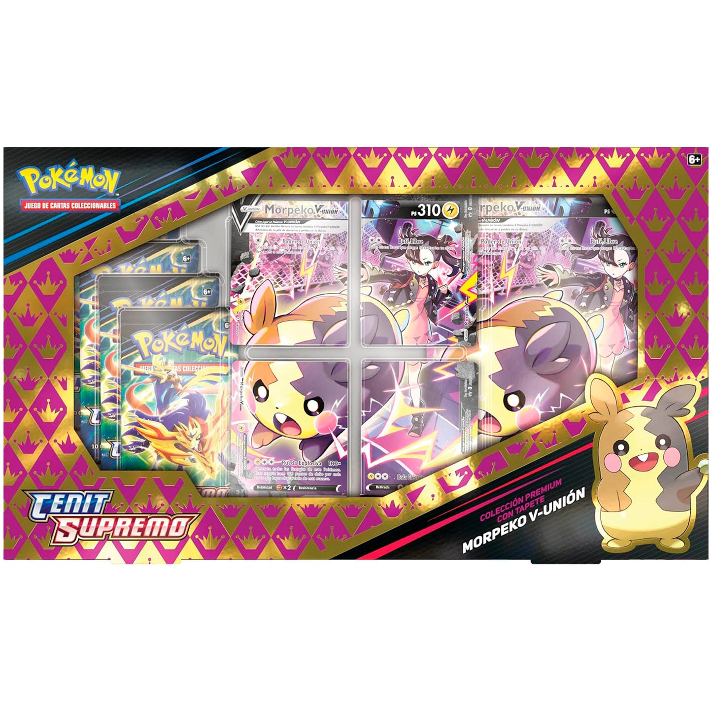 Caja de Colección Prémium con Tapete Morpeko V-UNIÓN - Pokémon TCG [Español]