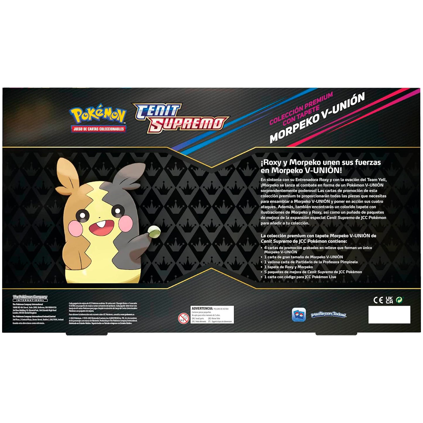 Caja de Colección Prémium con Tapete Morpeko V-UNIÓN - Pokémon TCG [Español]