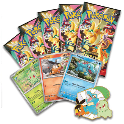 Pin Collection Deluxe Primeros Compañeros Héroes Ascendentes - Pokémon TCG [Español]