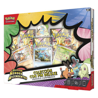 Pin Collection Deluxe Primeros Compañeros Héroes Ascendentes - Pokémon TCG [Español]